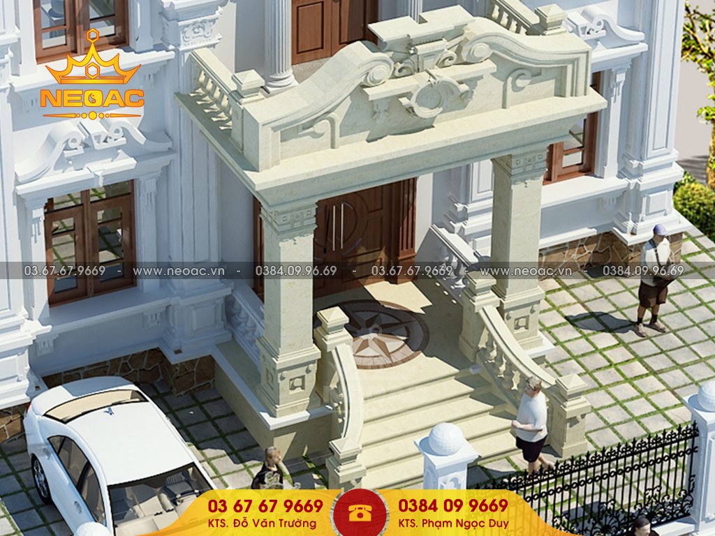  Hồ sơ xây dựng biệt thự 2 tầng tân cổ điển tại thị trấn Vĩnh Tường