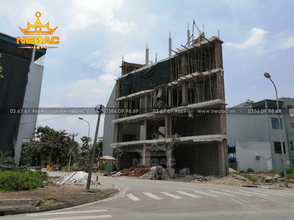 Cập nhật tiến độ thi công nhà phố 5 tầng hiện đại tại Bắc Ninh