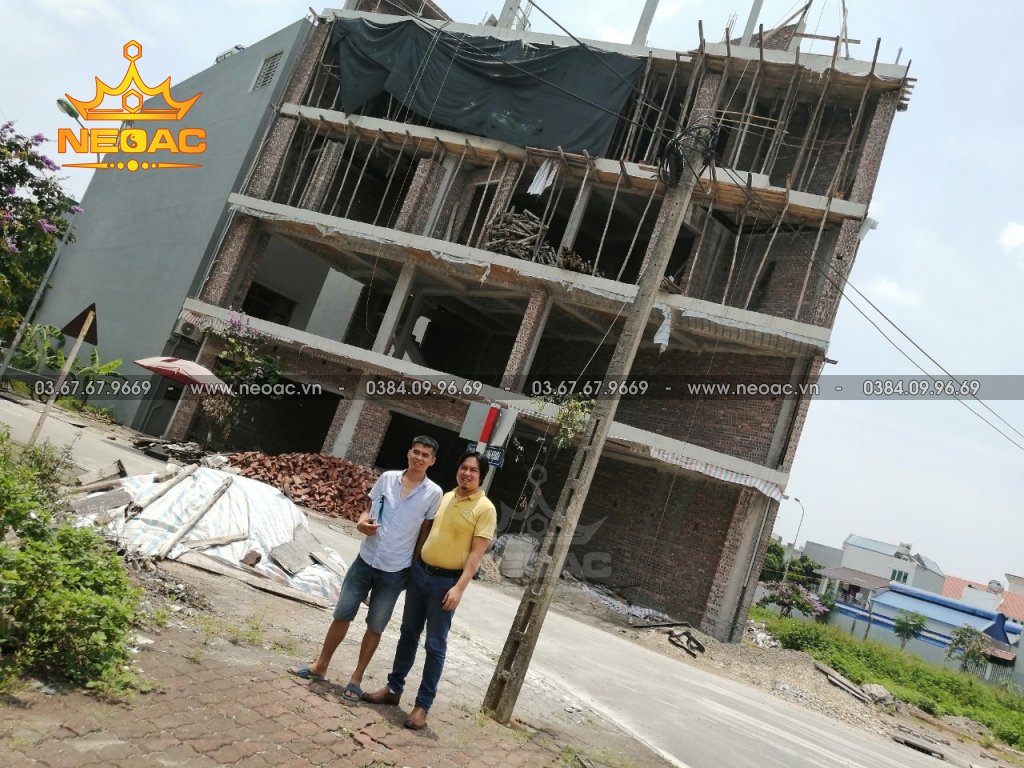 Cập nhật tiến độ thi công nhà phố 5 tầng hiện đại tại Bắc Ninh