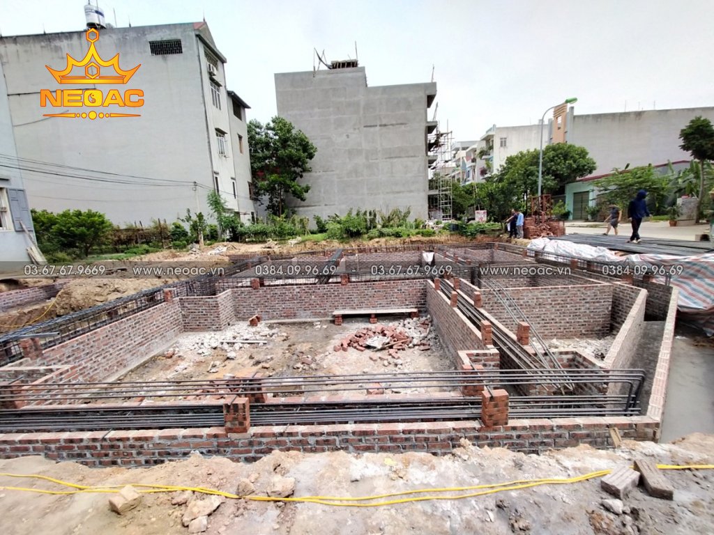 Tiến độ thi công dự án biệt thự 3 tầng hiện đại tại Bắc Giang
