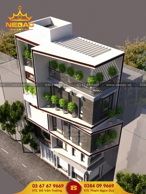 Hồ sơ thiết kế mẫu nhà phố 5 tầng hiện đại tại Tây Hồ