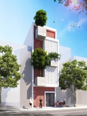 Hồ sơ thiết kế mẫu nhà phố 3 tầng hiện đại 60m2
