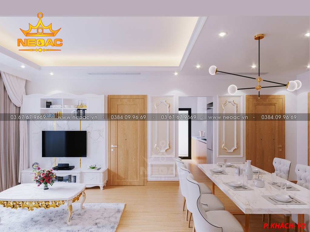  Báo giá thiết kế nội thất chung cư Hinode city 201 Minh Khai