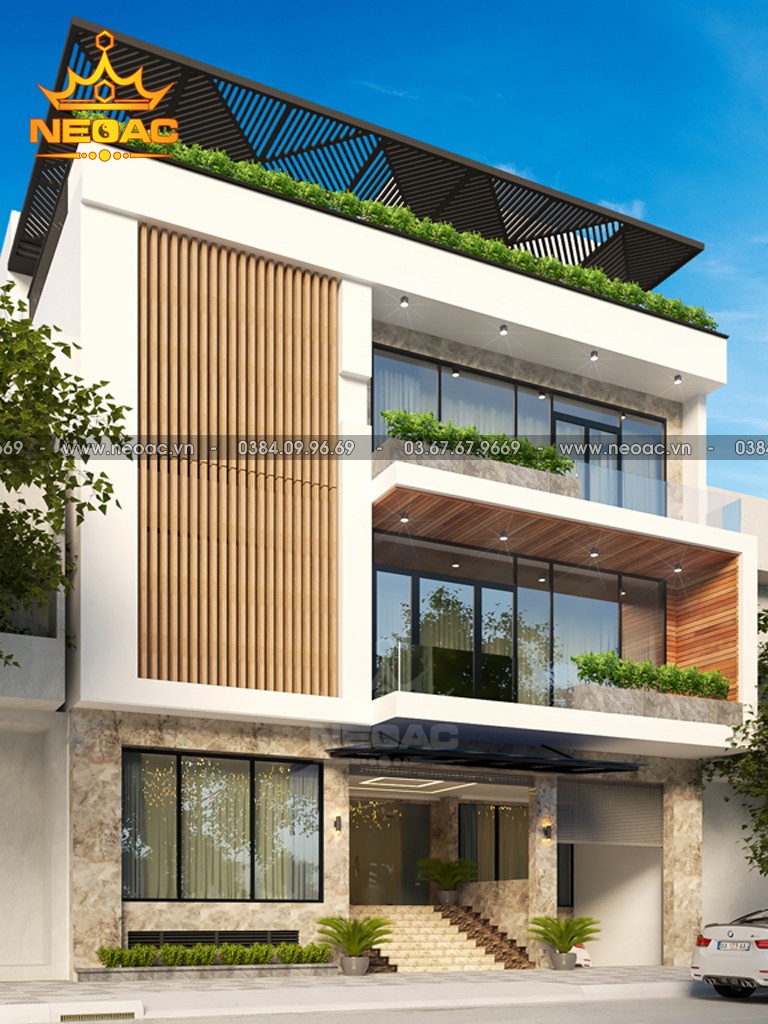Thiết kế nhà phố 3 tầng 8x15m hiện đại tại Vạn Phúc - Hà Đông